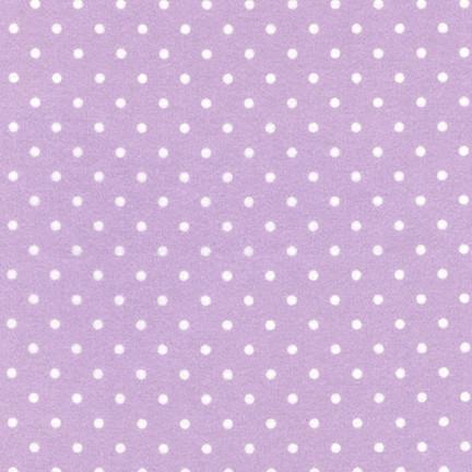 Cozy Cotton Flannel Lavender Dots