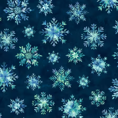 Beyond the Pines Midnight Blue Snowflake