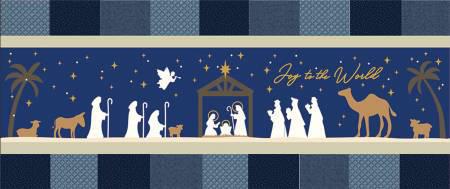 Nativity Bench Pillow Machine Embroidery