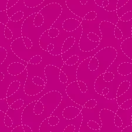 One Stitch Two Stitch - Stitched Curlicues Magenta