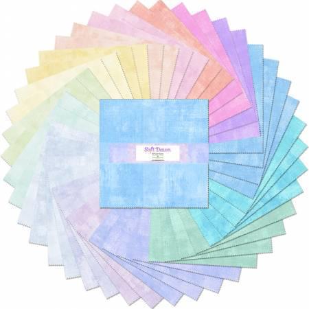 10in Squares Soft Dawn, 42pcs