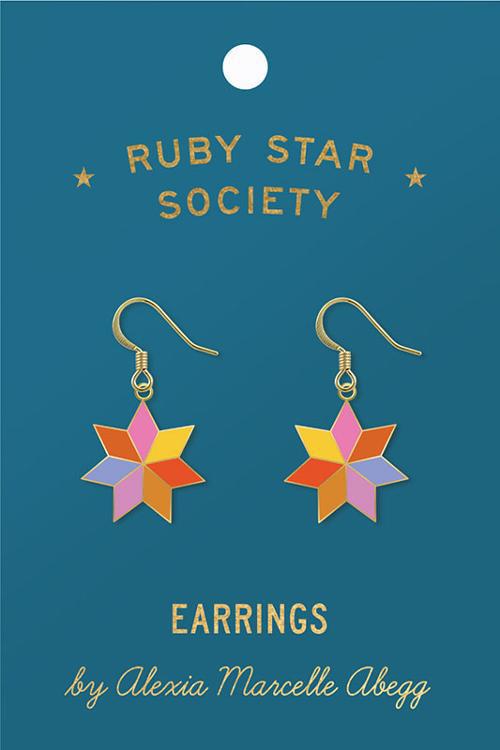 Earrings Quilt Star