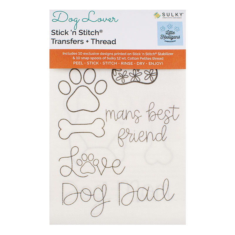 Dog Lover - Stick ‘n Stitch Transfers