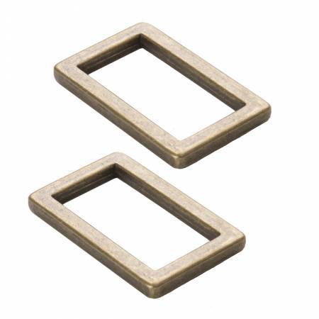 1" Flat Rectangle Rings Set of 2