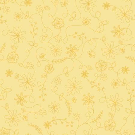 Yellow Swirl Floral