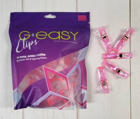 GEasy Clips Large Pink (40 Pack)