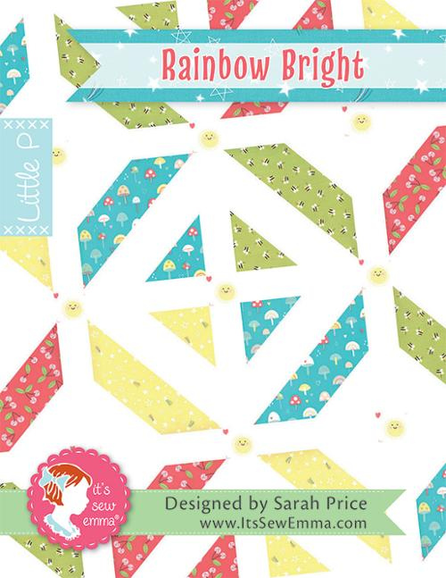 Little P Rainbow Bright Quilt Pattern