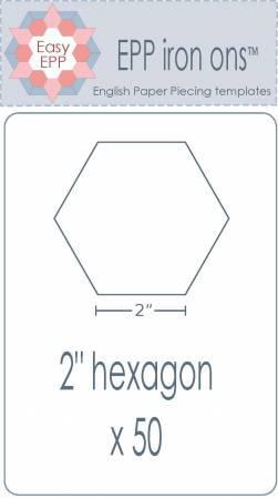 2in Hexagon EPP Iron-On (50 pack)