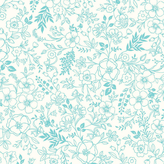 Star Spangled Beauty Toile Aqua