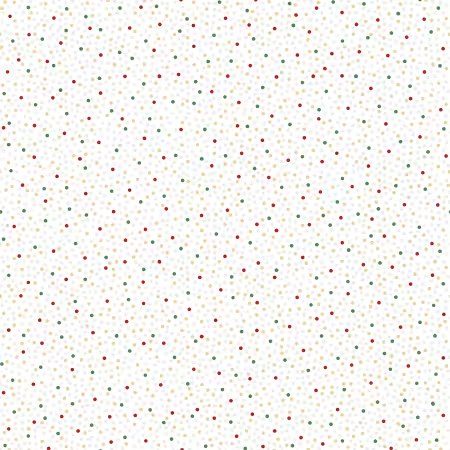 Merry Mix White and Gold Multi Dots