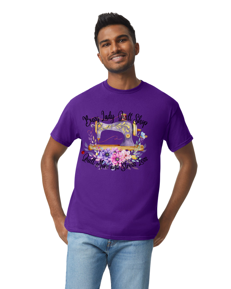 Busy Lady T-Shirts Purple