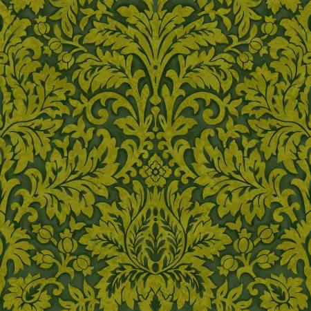 Seeds of Gratitude Green Damask