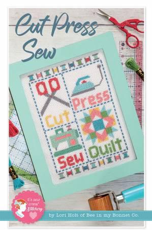 Cut Press Sew Cross Stitch Pattern & Thread Kit