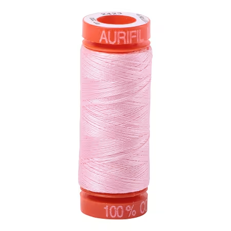 Mako Cotton Embroidery Thread 50wt 220yds Baby Pink