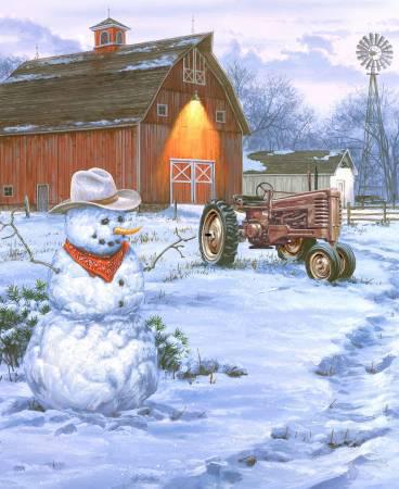 A Nostalgic Christmas Digital Country Christmas Panel