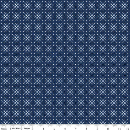 Tulip Cottage Stitches Navy