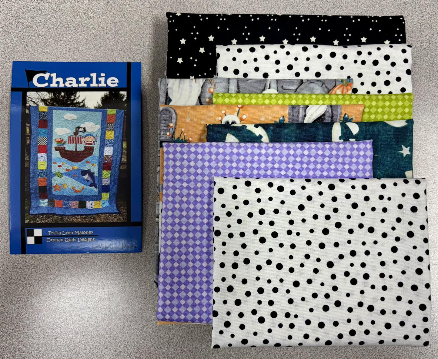 Charlie Quilt Kit - Featuring Ghosts in the Graveyard