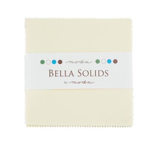 Bella Solids Charm Pack - Snow