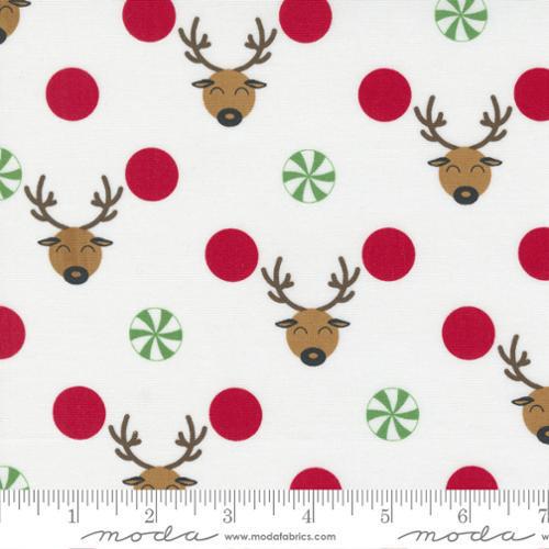 Reindeer Games Winter White Reindeer Dots