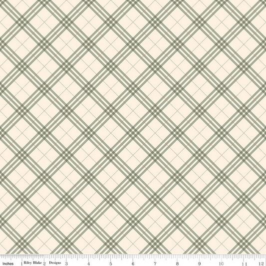 Coffee Time Plaid Cream