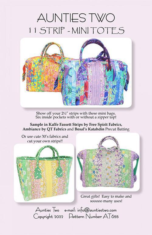 Strip Mini Totes Pattern