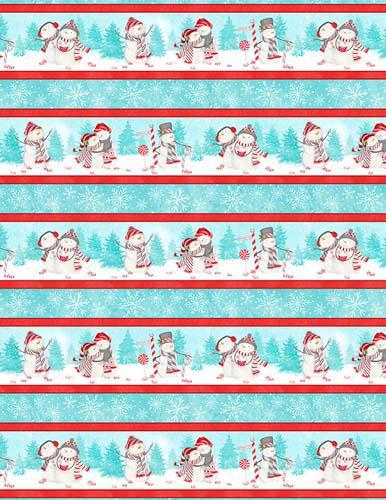 Frosty Merry-Mints Multi Repeating Stripe