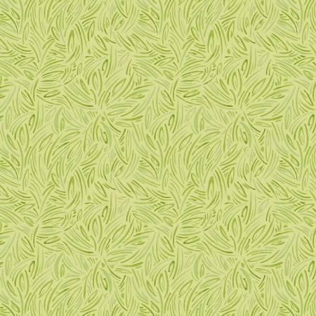 Whimsy II - Packed Tonal Linework Pale Green