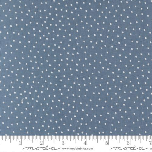 Blossoms And Blooms Denim Dots