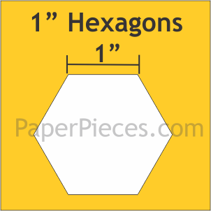 1" Hexagon papers