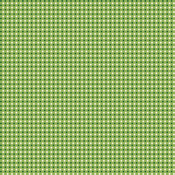 Aunt Grace Dots Green
