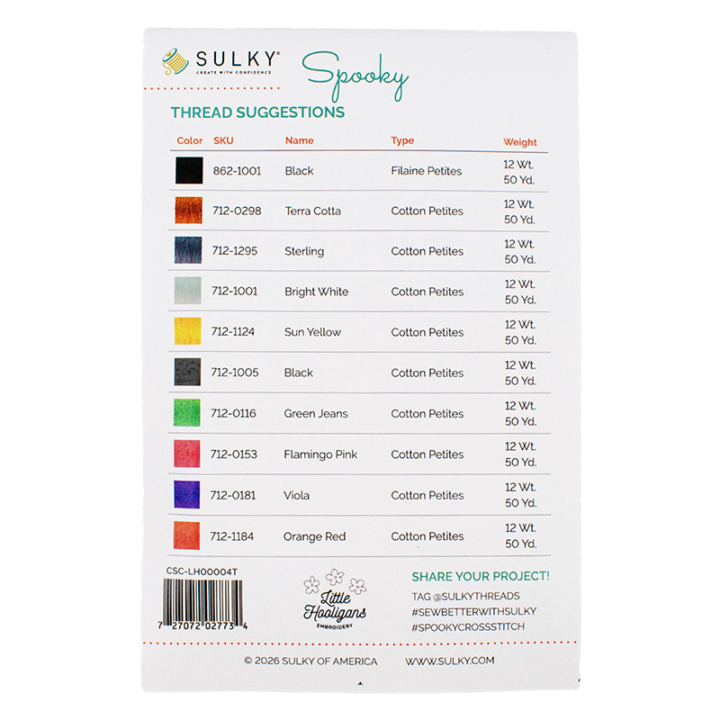 Spooky Cross-Stitch Palette