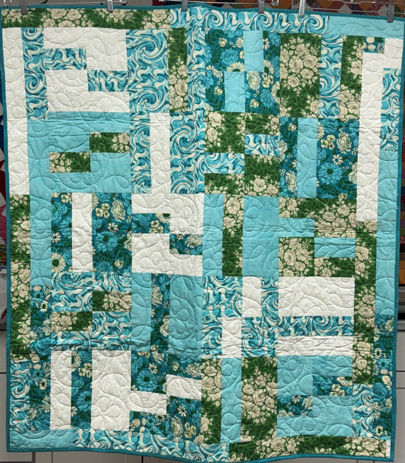 Blue Square Affair Quilt