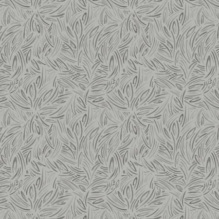 Whimsy II - Packed Tonal Linework Medium Grey