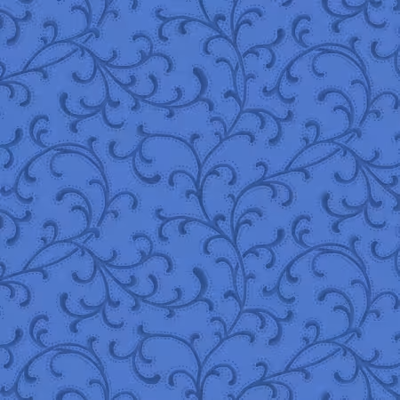 Blue Belle Navy Scroll