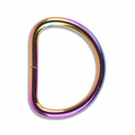 Rainbow D-Rings Bag Hardware 1" - 2/Pack