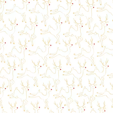 Merry Mix White & Gold Deer