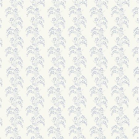 Jasper Blue Ivory Border Lace