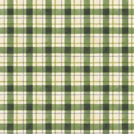 Sunflower Splendor Cream/Green Plaid