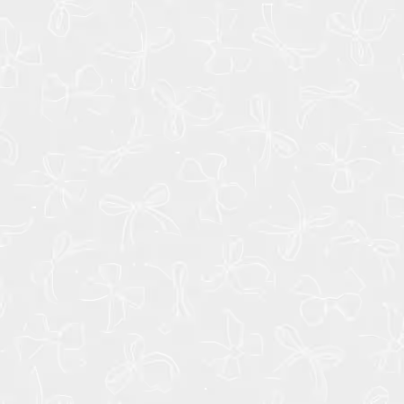 Tossed Bows White on White