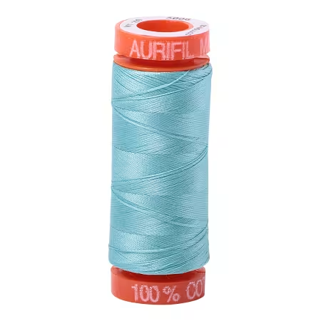 Mako Cotton Embroidery Thread 50wt 220yds Light Turquoise