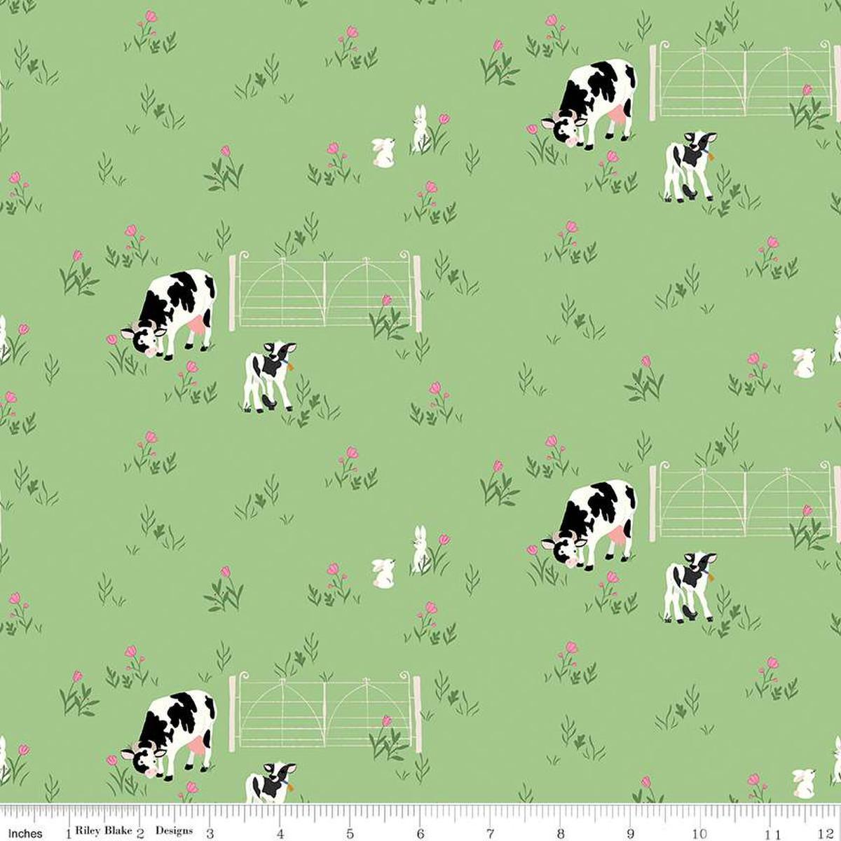 Tulip Cottage Cows and Bunnies Grass