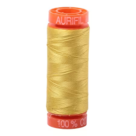Mako Cotton Embroidery Thread 50wt 220yds Gold Yellow