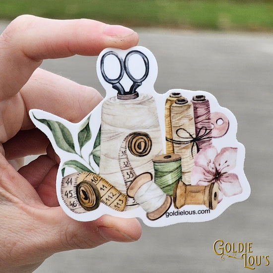 Thread Spool Sticker – Busy Lady Quilt Shop