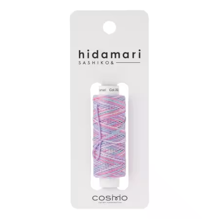 Cosmo Hidamari Sashiko Variegated Thread 30 Meters Cotton Candy