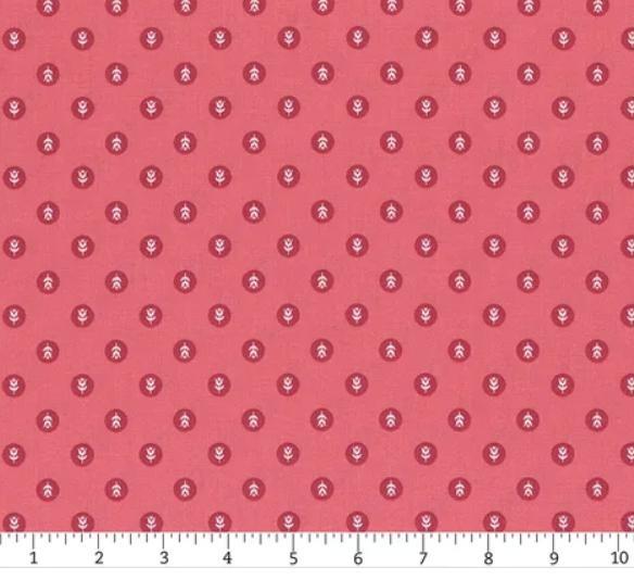 Tulip Cottage Flower Dots Hot Pink