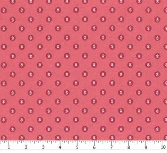 Tulip Cottage Flower Dots Hot Pink