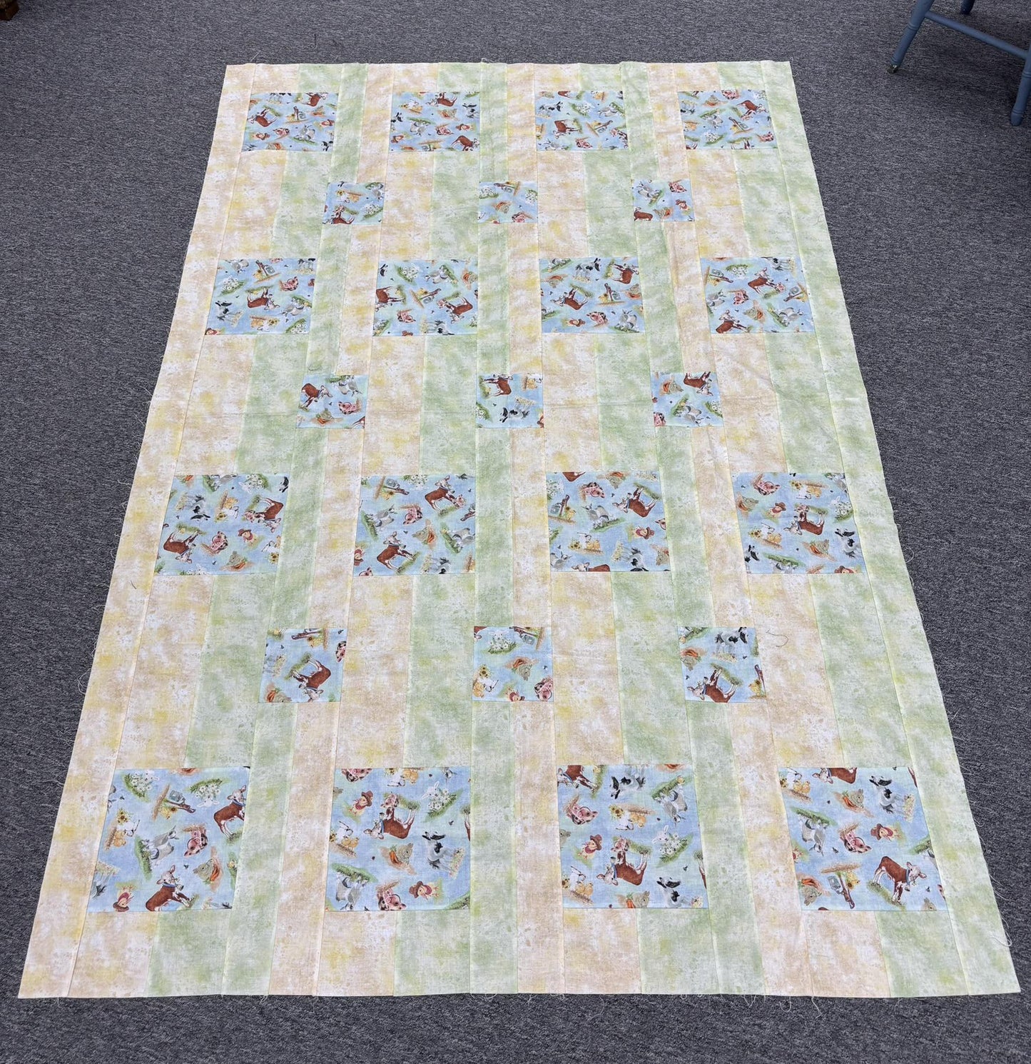 Farm Animals Quilt Top