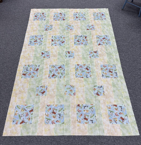 Farm Animals Quilt Top