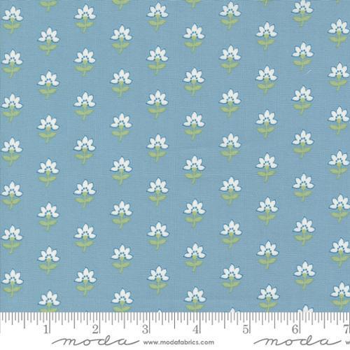 Shoreline Coastal Florals Light Blue