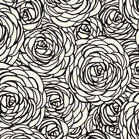 Monochrome Muse Porcelain & Ebony Peony Swirl